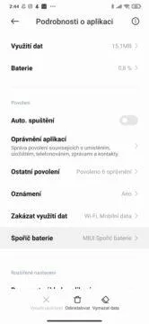 Messenger zprávy notifikace nechodí spořič baterie