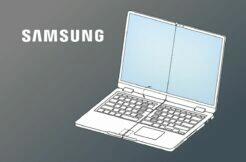 Samsung dvojitě skládací notebook patent