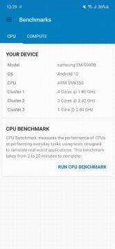 Samsung Galaxy S21 FE Geekbench 5 CPU info