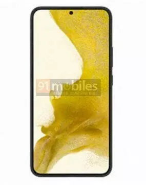 Samsung Galaxy S22+ oficiální render přední strana