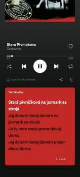 Spotify text skladeb karaoke Čechomor