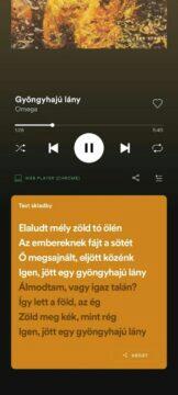 Spotify text skladeb karaoke Omega