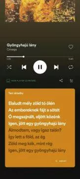 Spotify text skladeb karaoke Omega