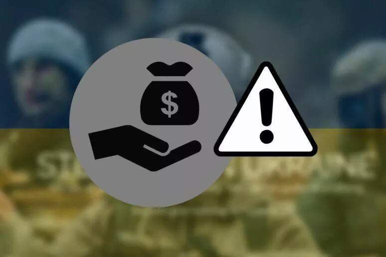 falešné sbírky Ukrajina upozornění ESET falešné sbírky Ukrajina upozornění ESET