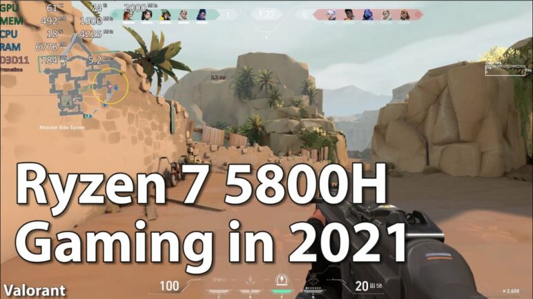 Gaming on AMD Ryzen 7 5800H Vega 8 in 2021 in 20 Games. Part 1