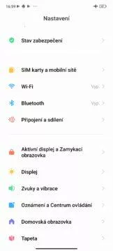 miui 13 nastavení