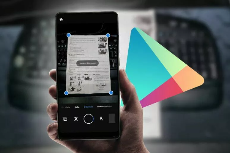 mobilní aplikace skenování Android Microsoft Lens Disk Google Adobe Scan mobilní aplikace skenování Android Microsoft Lens Disk Google Adobe Scan