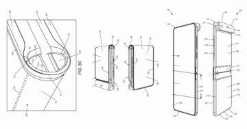Motorola patent ohebný mobil vnější displej výkresy
