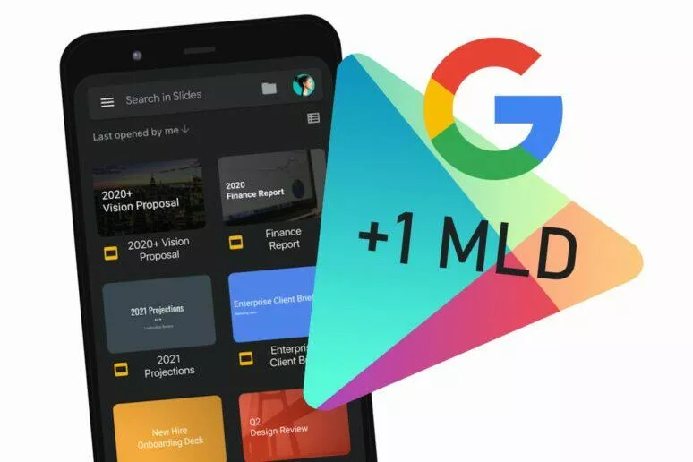 Prezentace Google miliarda instalací Obchod Play