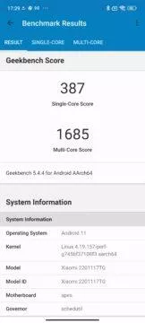 redmi note 11 geekbench