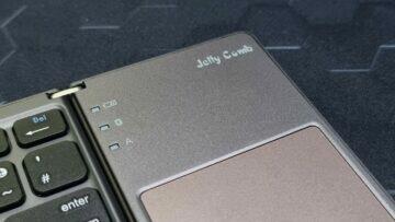skládací bezdrátová Bluetooth klávesnice Jelly Comb LED značka