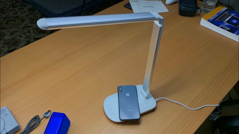 Wireless Charging LED Desk Lamp by Tzumi