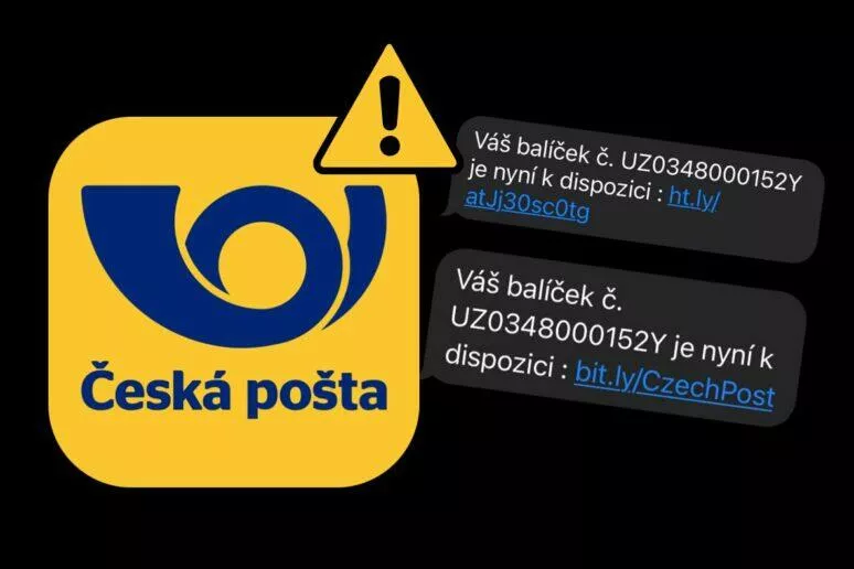 Česká pošta SMS podvod balíček Česká pošta SMS podvod balíček