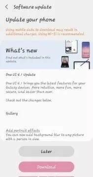 galaxy s10 one ui 4.1