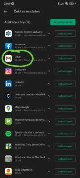 Gmail starý widget 10 Obchod Google Play Gmail