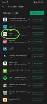 Gmail starý widget 10 Obchod Google Play Gmail