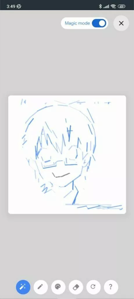 Google Giga Manga experiment 3 kresba