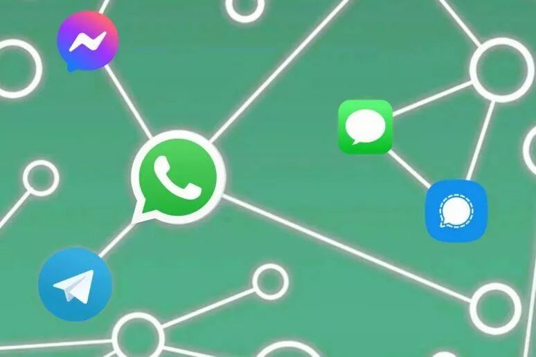 interoperabilita chatování EU DMA aplikace WhatsApp Messenger Telegram Signal iMessage interoperabilita chatování EU DMA aplikace WhatsApp Messenger Telegram Signal iMessage