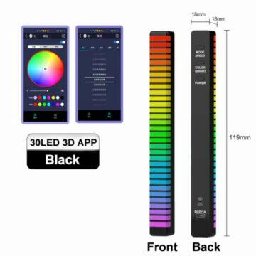 LED panel (barevná hudba) do interiéru aplikace