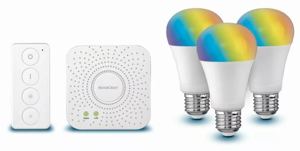 LIDL Livarno Home Zigbee 3.0 Smart Home Starter Kit 2 akce sleva LED žárovka brána ovladač