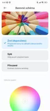 MIUI 13 nastavení zobrazení