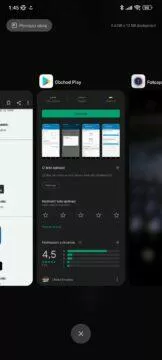 MIUI 13 spuštěné aplikace