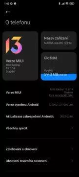 MIUI 13 verze