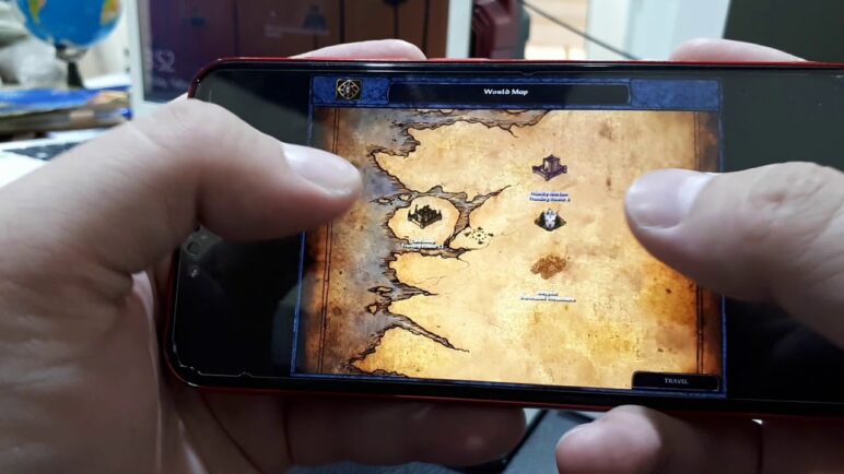 Playing Baldur's Gate on my Android