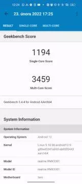 realme gt 2 pro geekbench