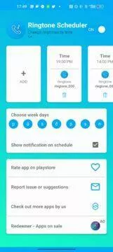 ringtone scheduler