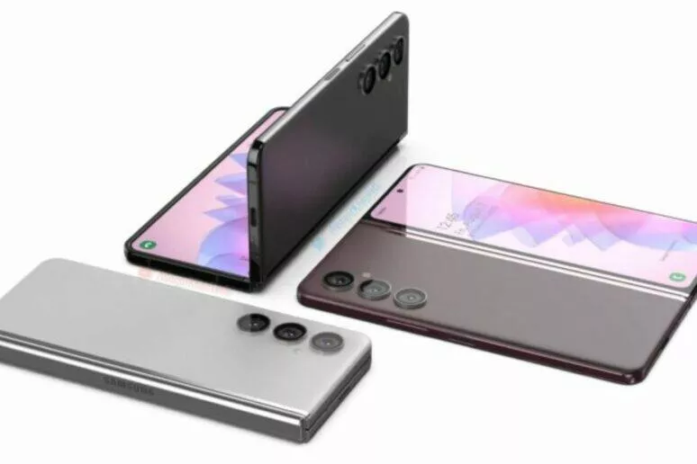 Samsung Galaxy Z Fold4 rendery Samsung Galaxy Z Fold4 rendery