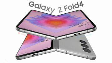 Samsung Galaxy Z Fold4 rendery displej pant fotoaparáty