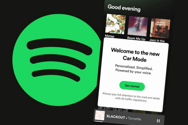 Spotify Car Mode řízení novinka