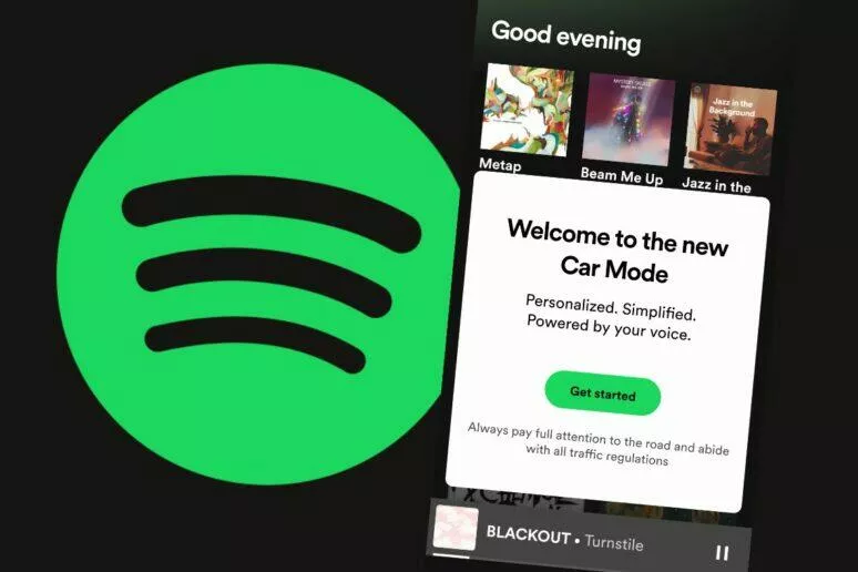 Spotify Car Mode řízení novinka Spotify Car Mode řízení novinka
