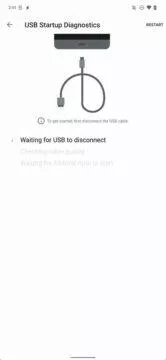 usb diagnostika android auto