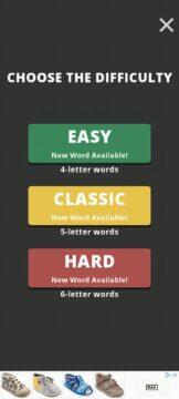 Wordle mobilní hry aplikace alternativy Wordling! 3 obtížnosti