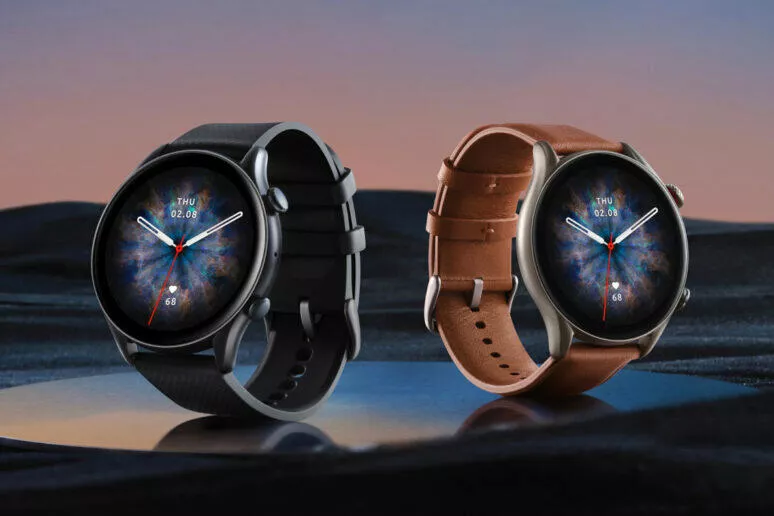 Amazfit GTR 3 Pro hodinky slaví Amazfit GTR 3 Pro hodinky slaví