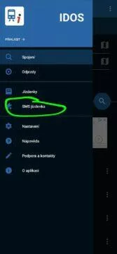 aplikace iDOS tipy funkce SMS Jízdenka menu