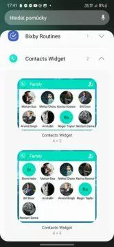 contacts widget