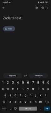 Gboard Překladač Google jazyk klávesnice znaky automaticky přepínání en
