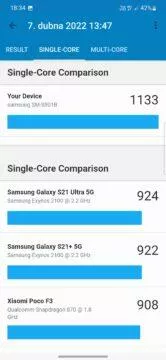 geekbench exynos 2200