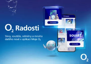 O2 Radosti aplikace výhody slevy bonusy benefity ukázka