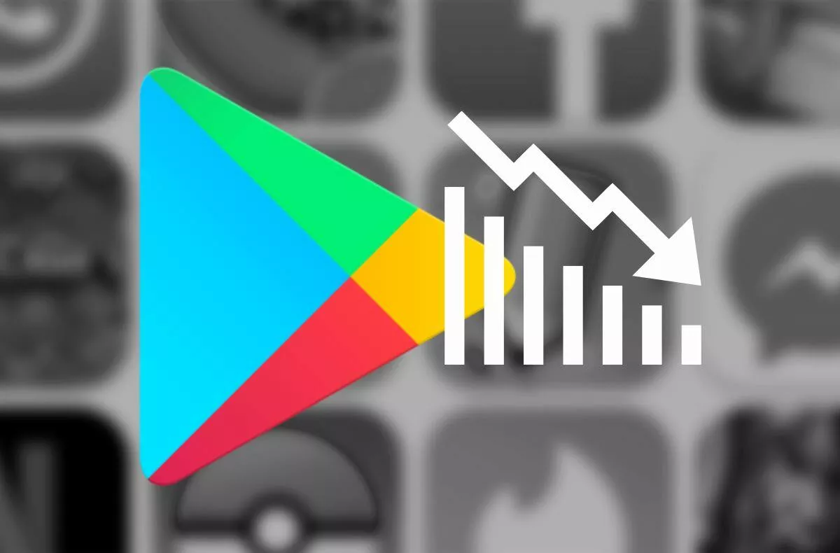Obchod Google Play počet aplikací pokles 2018 2022
