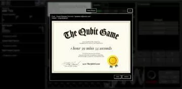 Quibit Game Google kvantový počítač hra 6 certifikát