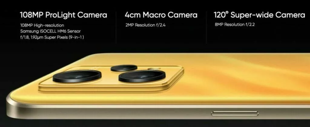 realme 9 108mpx foťák