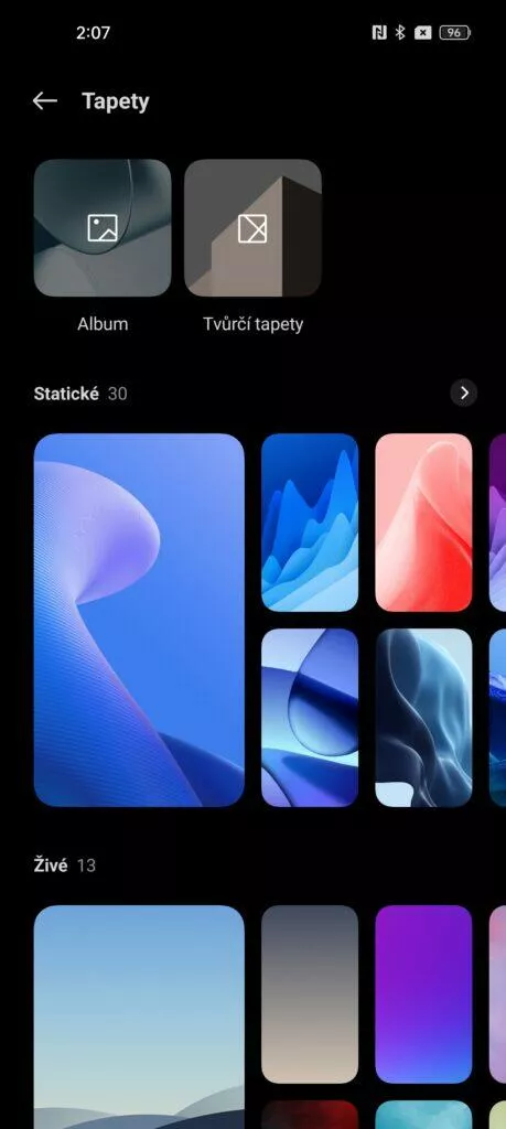 realme 9 pro prostředí