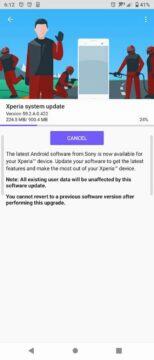 Sony Xperia 10 II Android 12 update aktualizace changelog