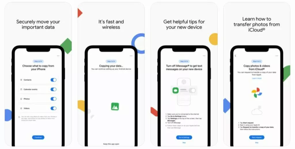 Switch to Android aplikace iOS Apple App Store