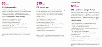 T-Mobile USA neomezené úložiště Fotky Google tarify