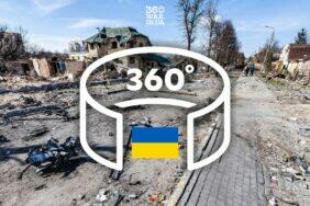 Ukrajina válka web 360war 360 panoramata prohlídka